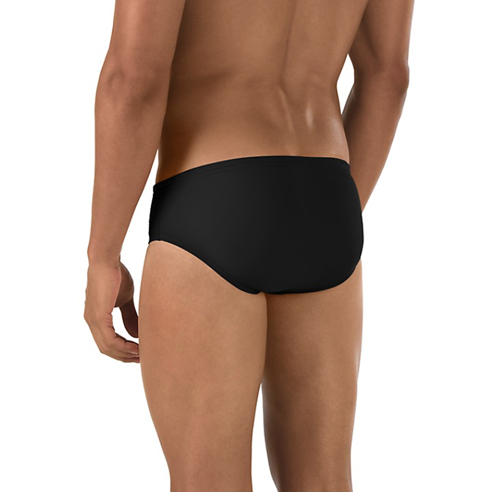 Speedo Core Solid Swim Brief (Men's) Back - Black