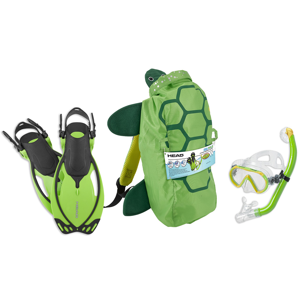 HEAD Sea Pals Jr Dry Snorkel Set - Turtle