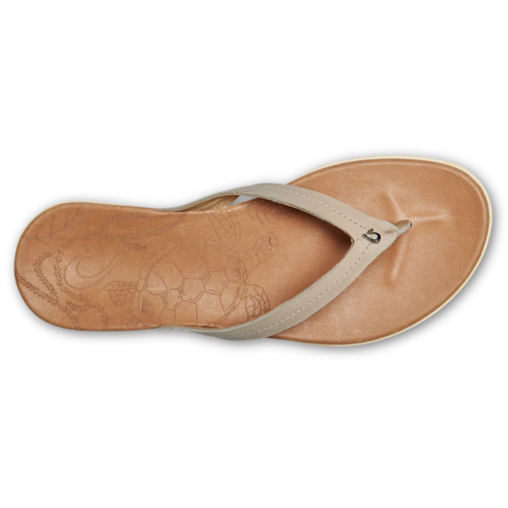 OLUKAI Honu Women's Beach Sandal, Soft & Comfortable Full-Grain Leather,  Easy Slip-On Design for Everyday Fashion, Casual & Modern Style