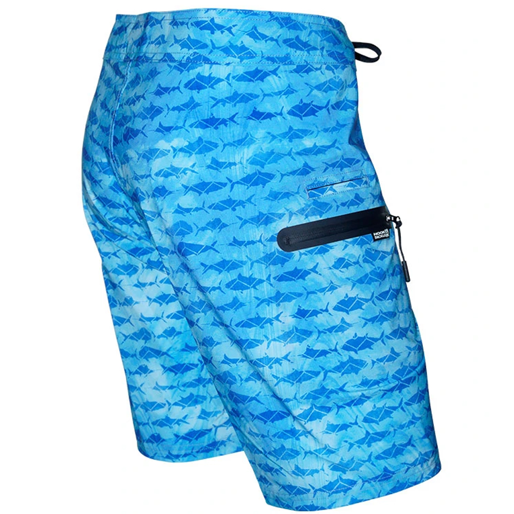 Hook & Tackle Gamefish Camo Boardshorts Right Side - Blue Mist