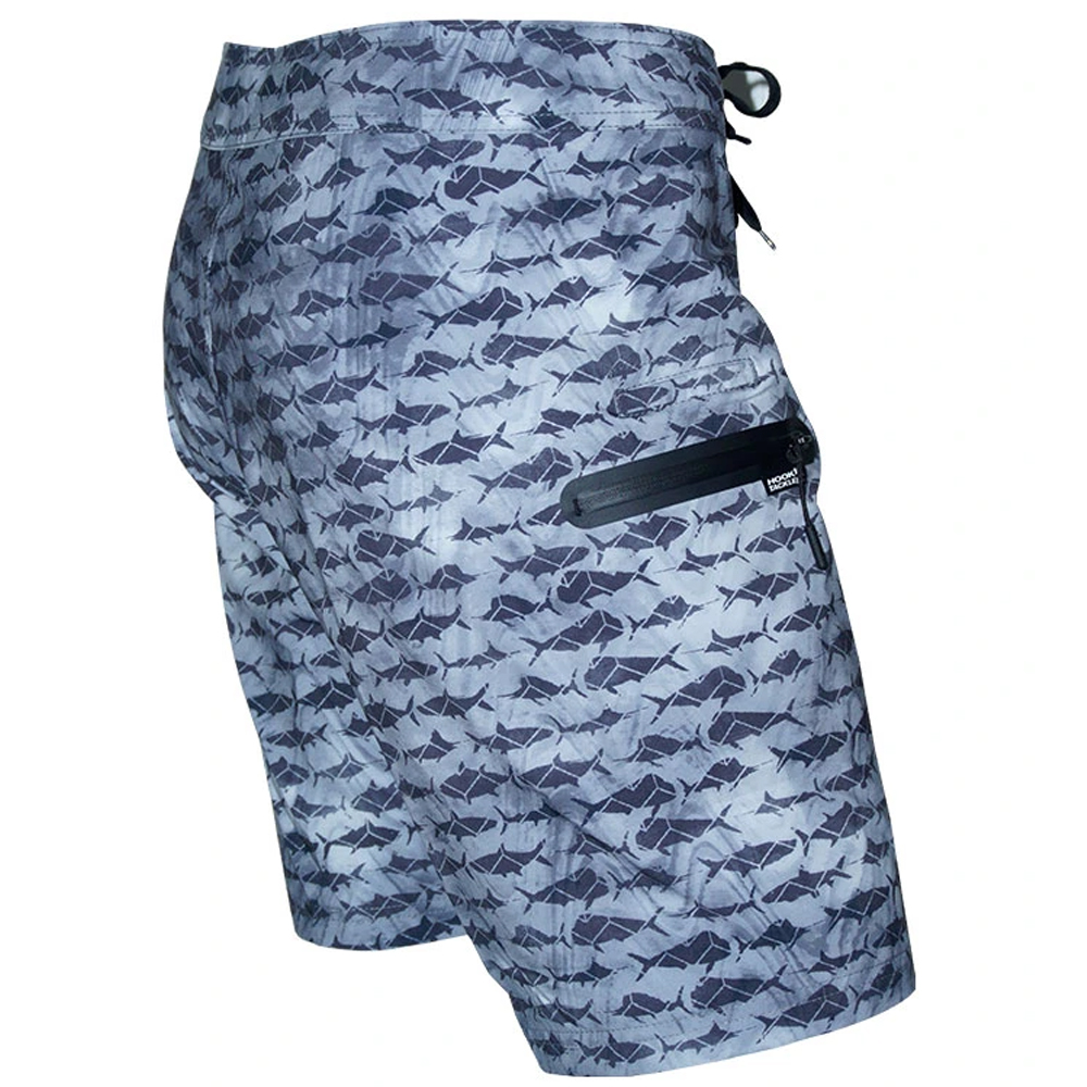 Hook & Tackle Gamefish Camo Boardshorts Right Side - Carbon