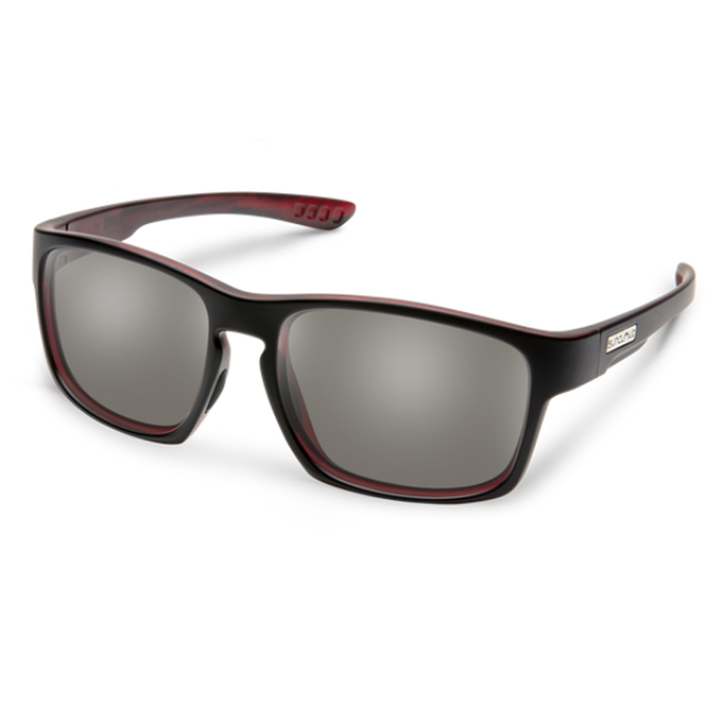 Suncloud Optics Fairfield Polarized Sunglasses - Burnished Red Frame / Gray Lenses