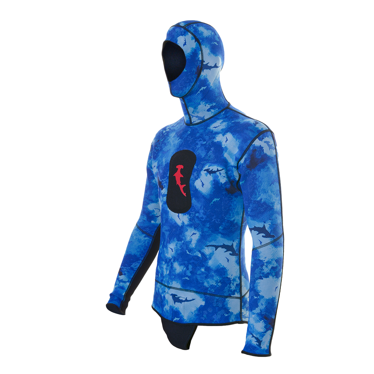 1.5mm Neoprene Camo Diving Suit Freediving Spearfishing Wetsuit w/Attached  Hood 