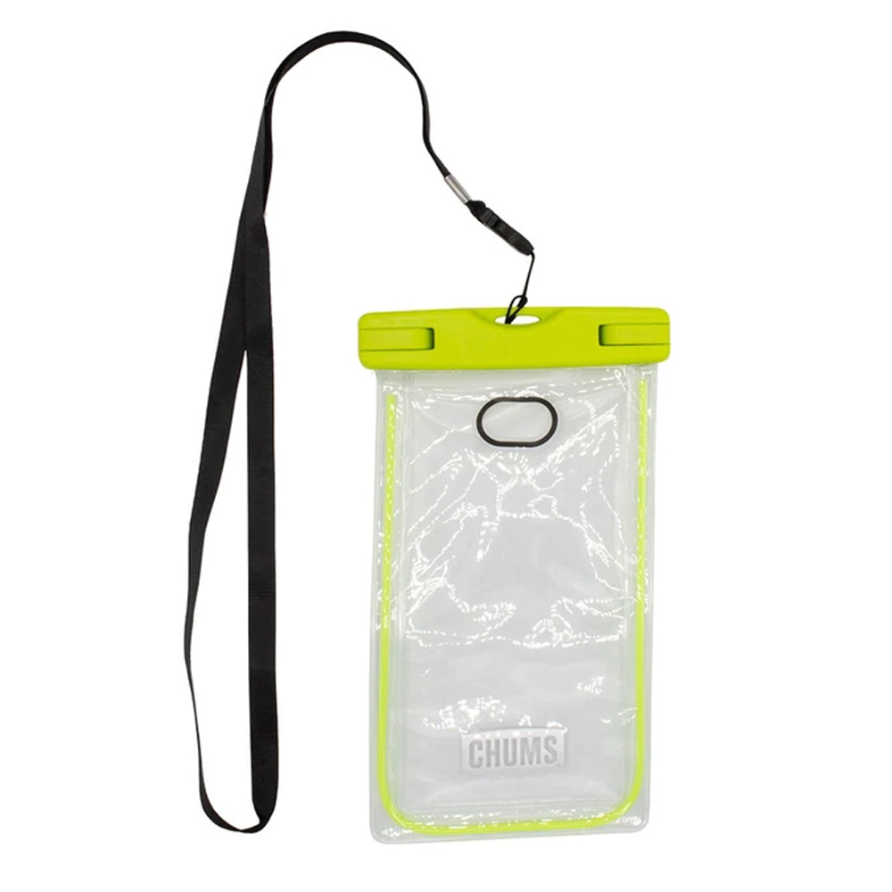 Chums Waterproof Glow Phone Pouch - Green 