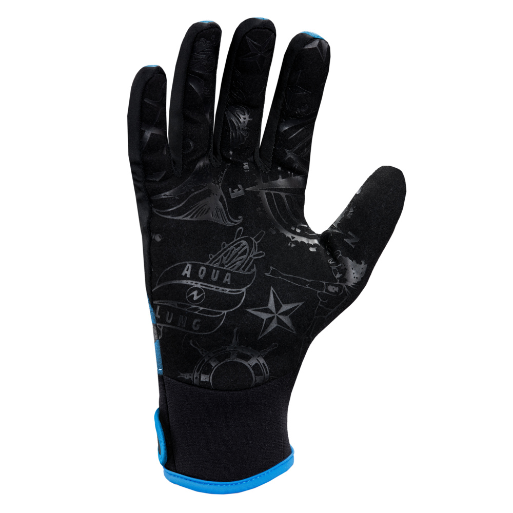 Aqua Lung Admiral III 2mm Dive Gloves (Men's) Palm - Black/Blue