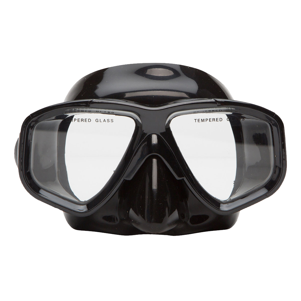 Oceanways Caribbean Scuba Mask - Black