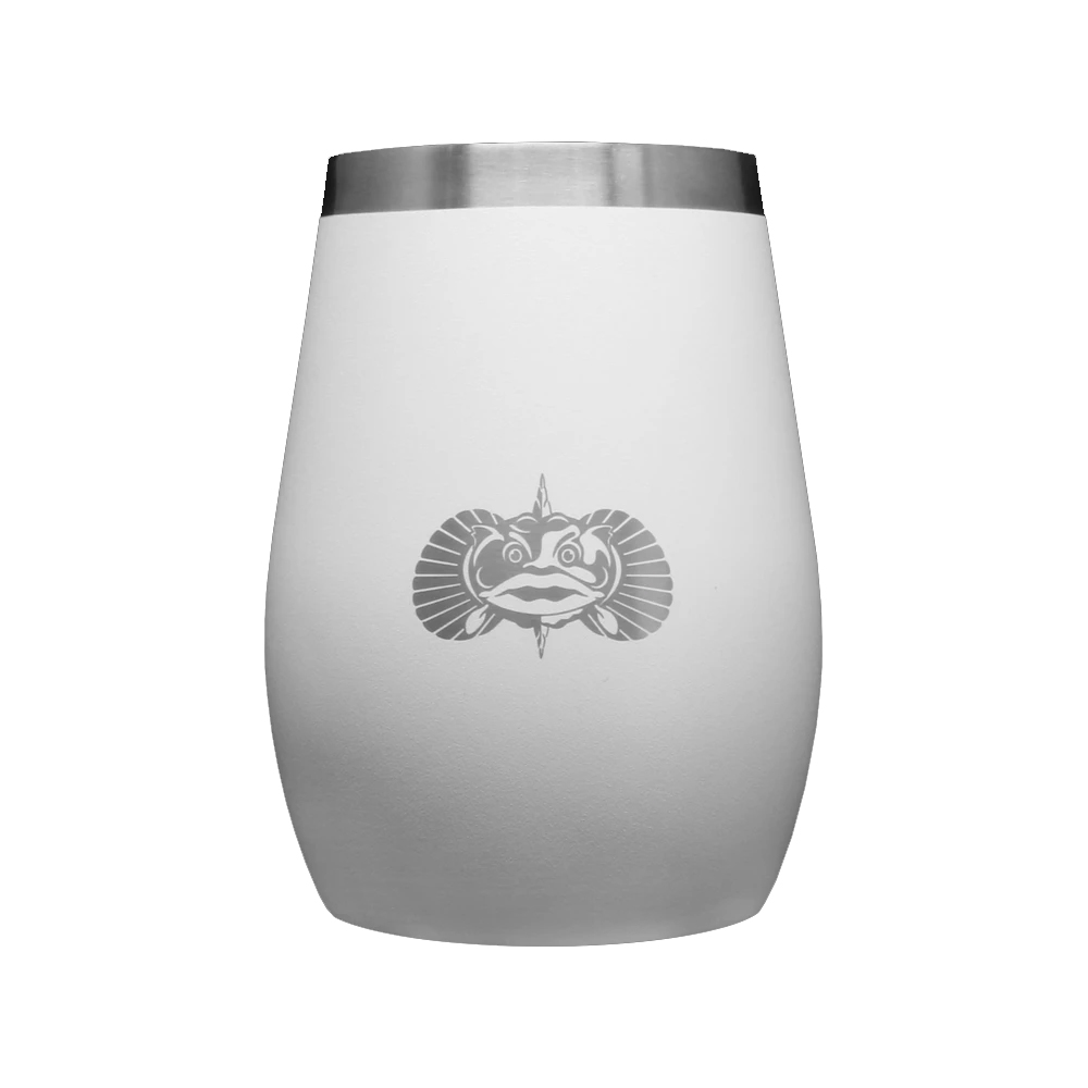 Toadfish Outfitters Non-Tipping 10oz Wine Tumbler - White