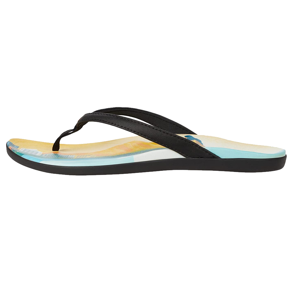 OluKai Ho'opio Pae Sandals (Women's) - Black / Pae