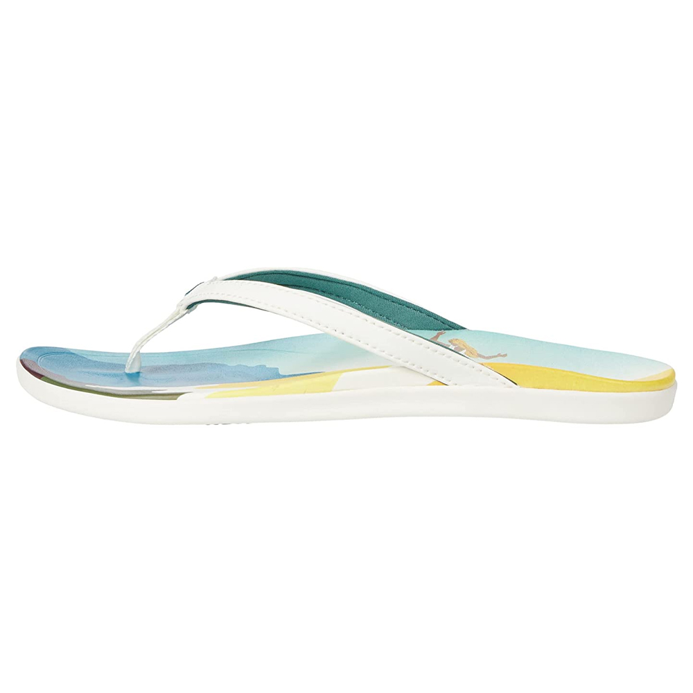 OluKai Ho'opio Pae Sandals (Women's) - White / Pae