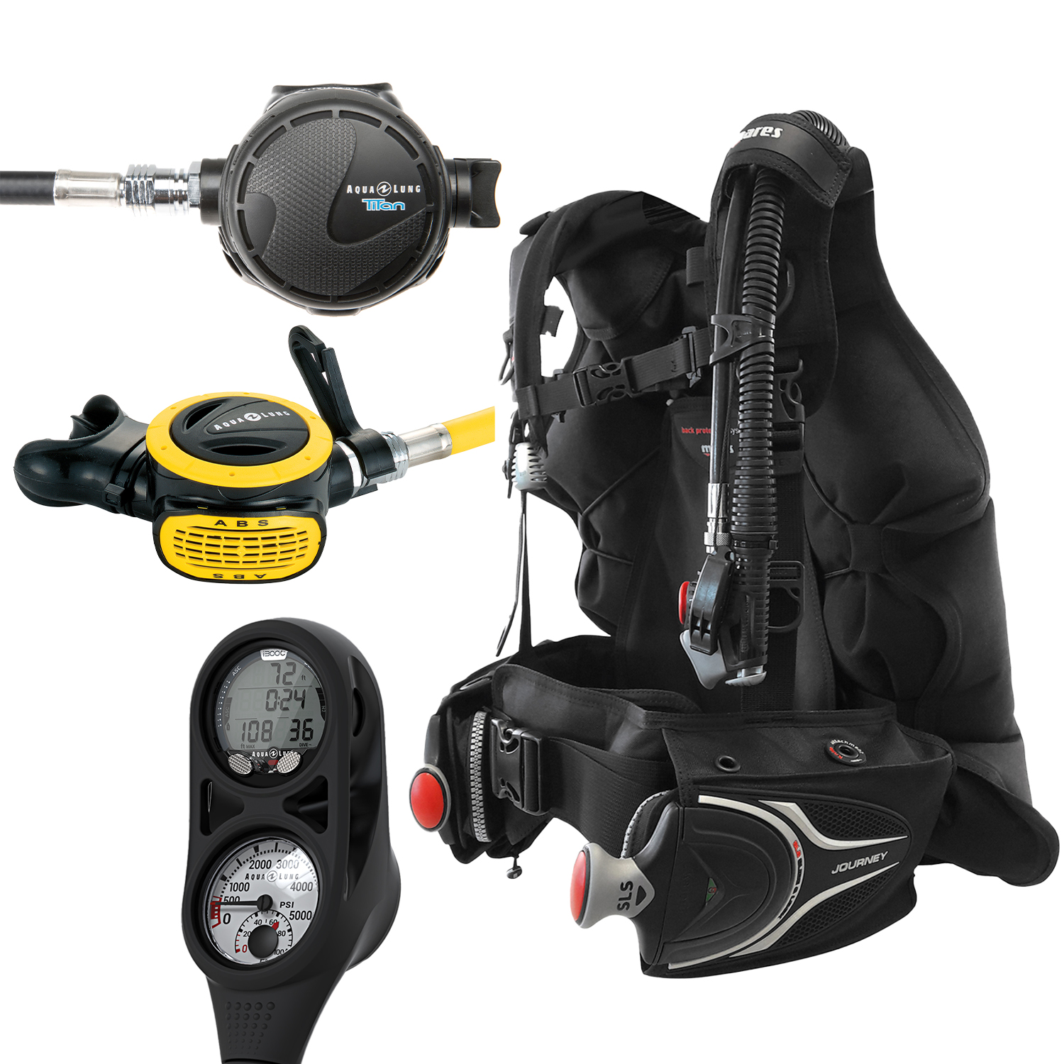 Mares Journey Aqualung Titan 300 Scuba Gear Package