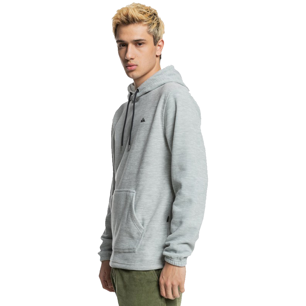 Quiksilver Essentials Hoodie Side - Light Gray Heather