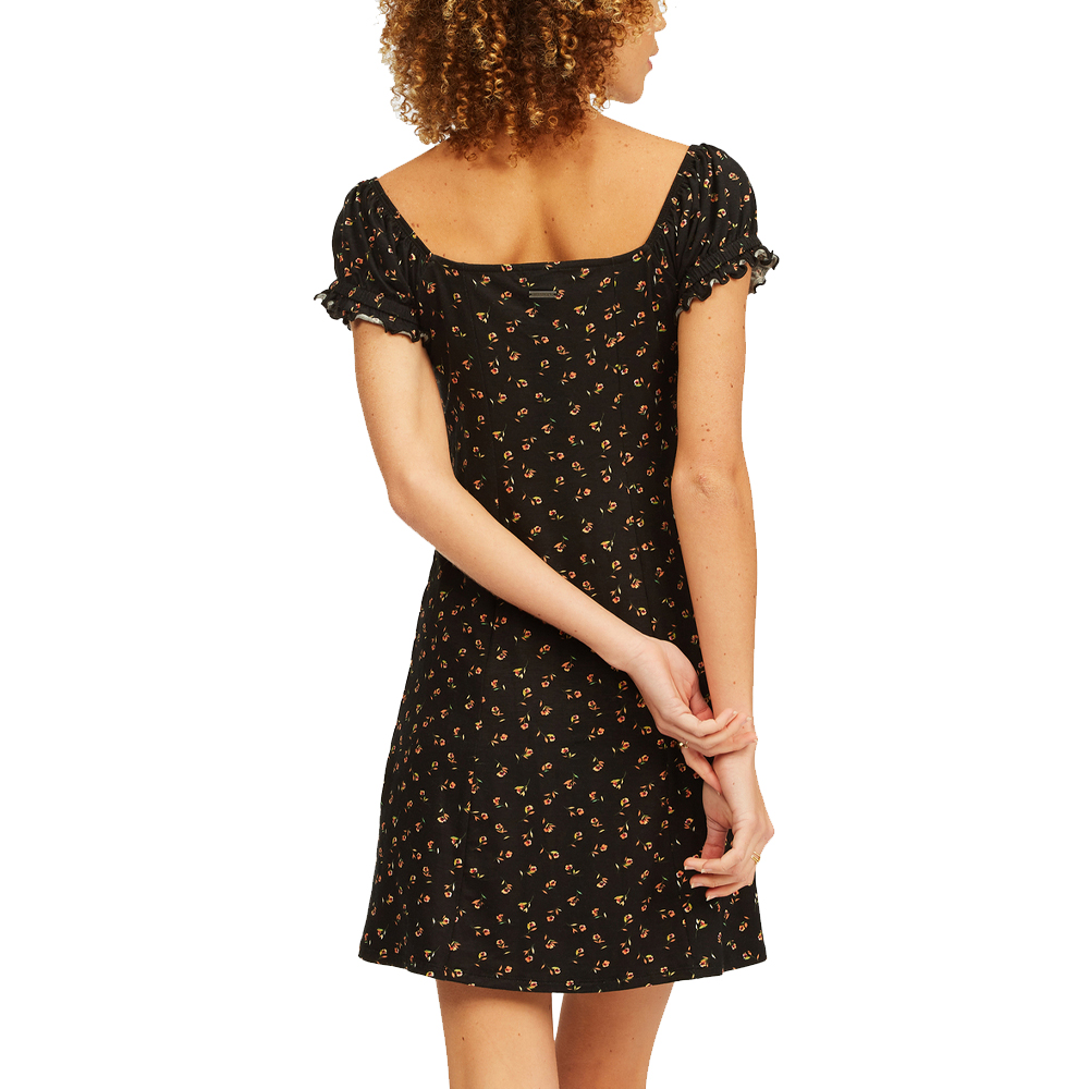 Billabong Forever Flirty Sweetheart Mini Dress Back - Black