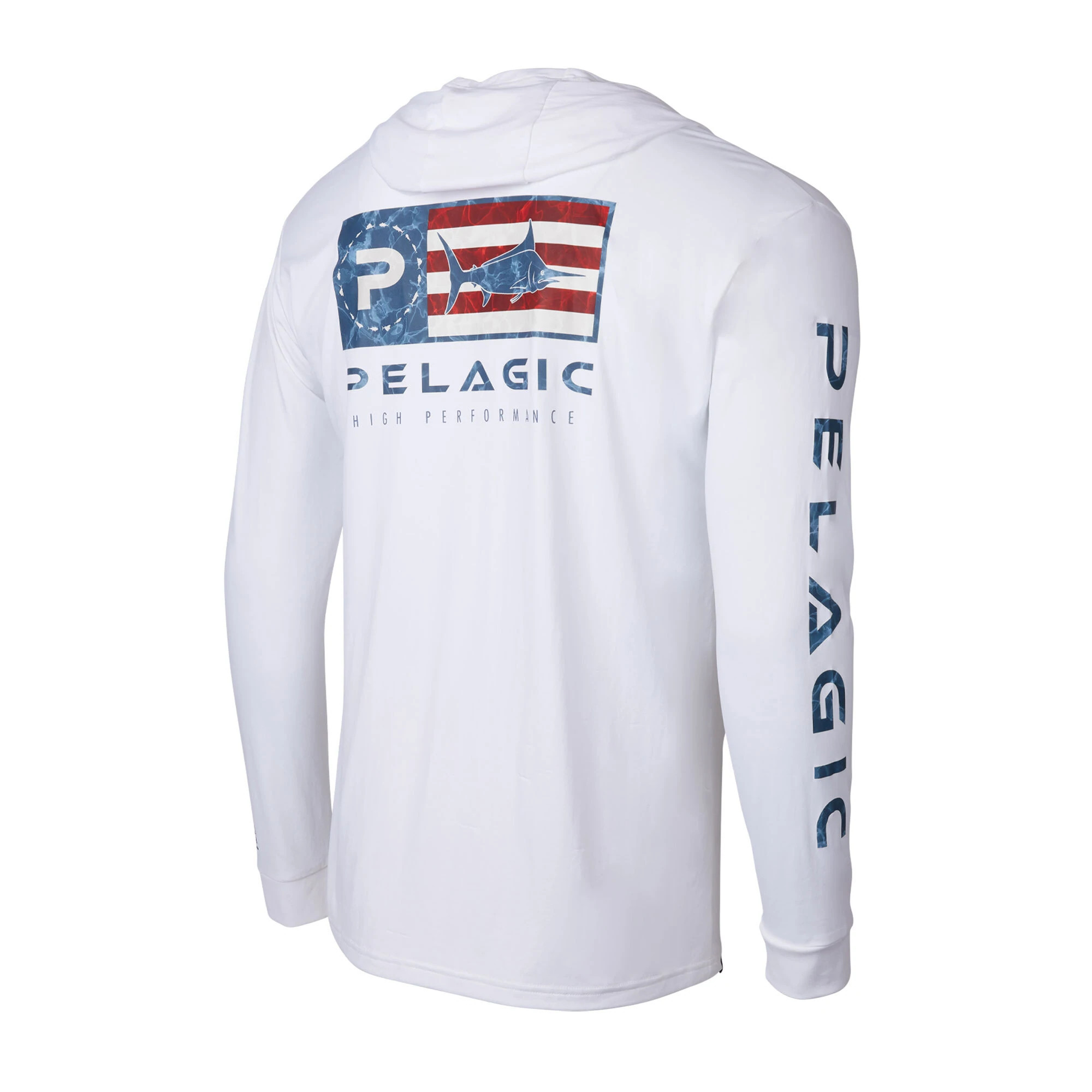 Pelagic Aquatek Icon Hooded Long Sleeve Performance Fishing Shirt