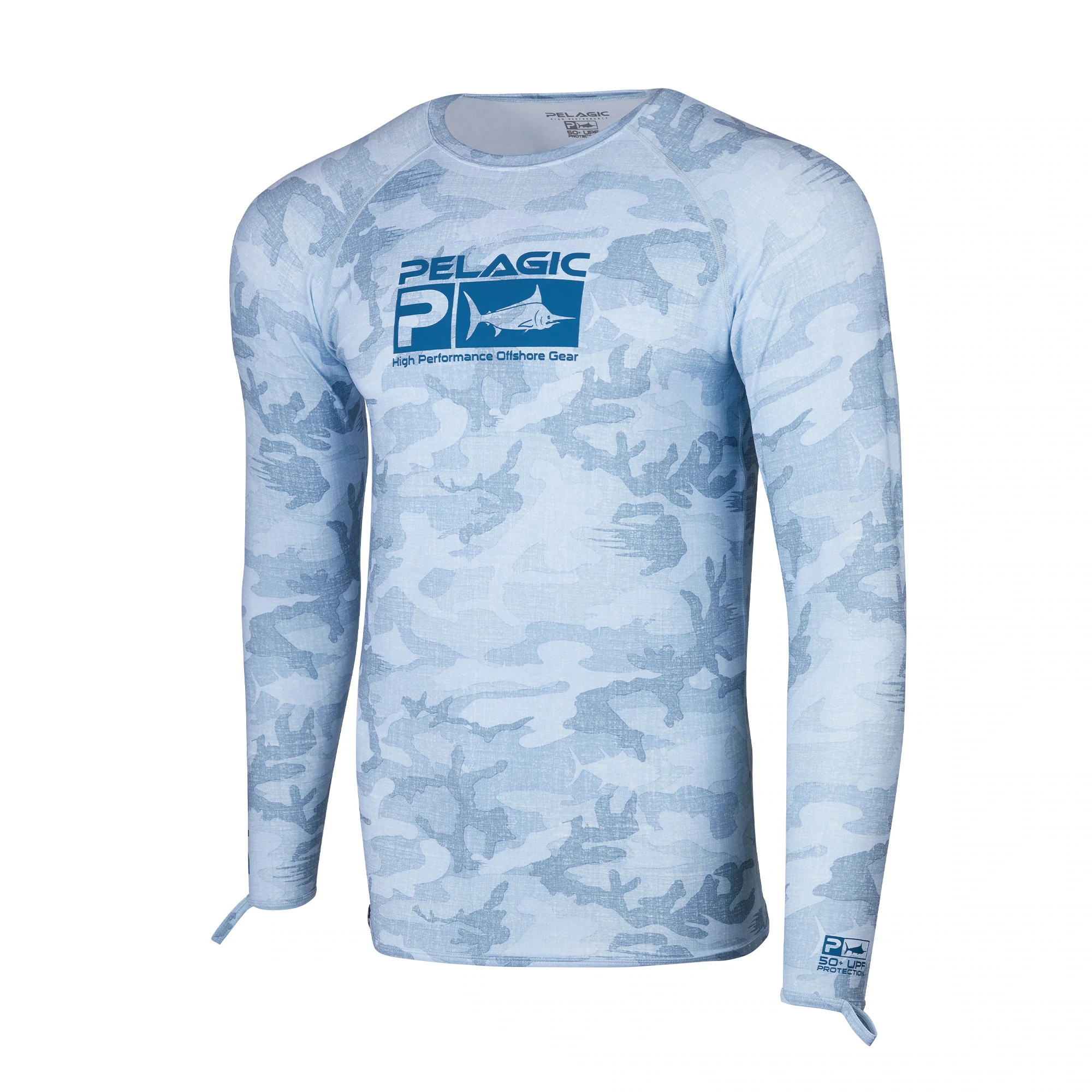 Vaportek Dorado Long Sleeve Fishing Shirt Pelagic