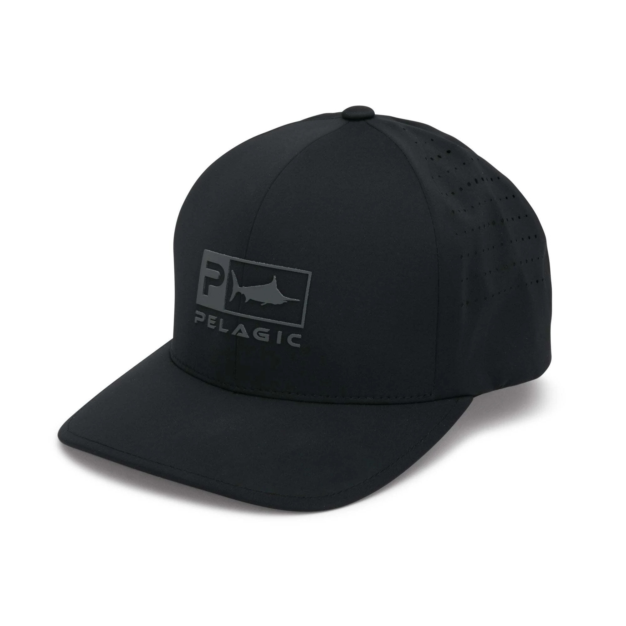 Skillfish - Black flexfit Cap - Marlin Fishing Black Flexfit @ Hatstore