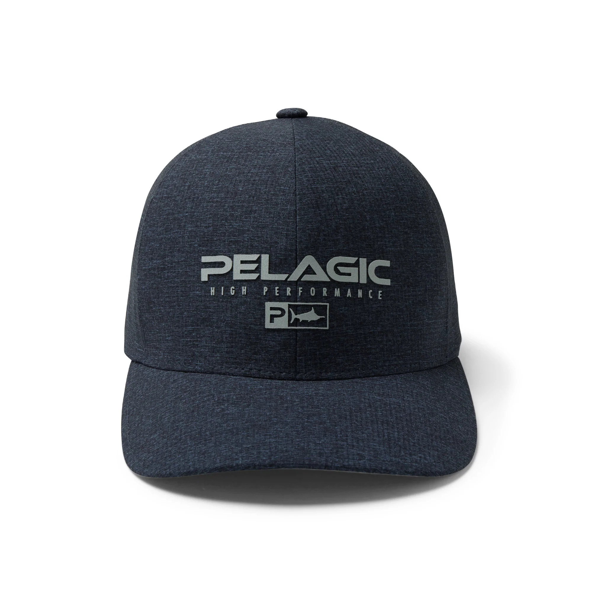 Pelagic Delta Flexfit Heathered Hat Front - Smokey Blue