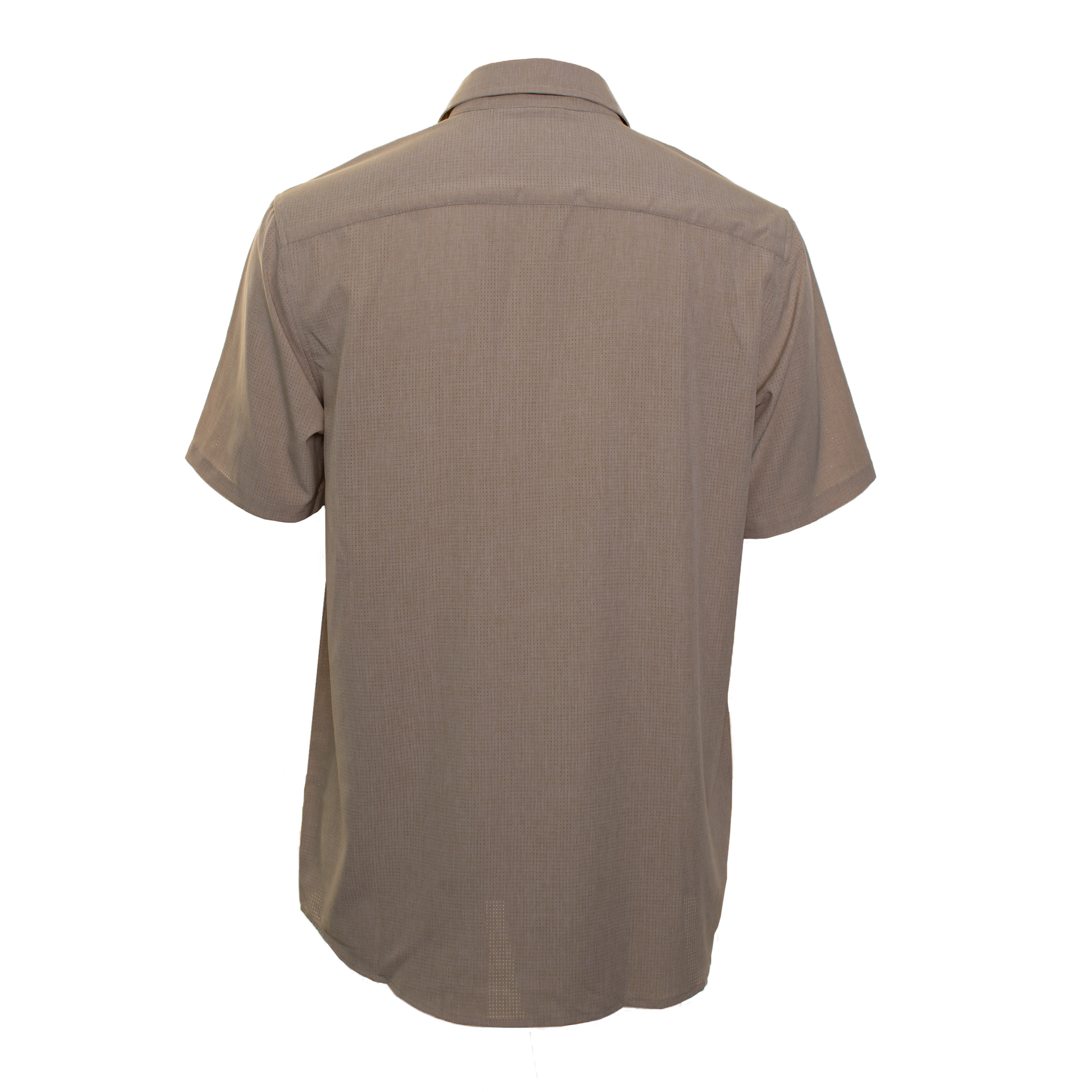 EVO Horizon Woven Short Sleeve Shirt - Stone - Front