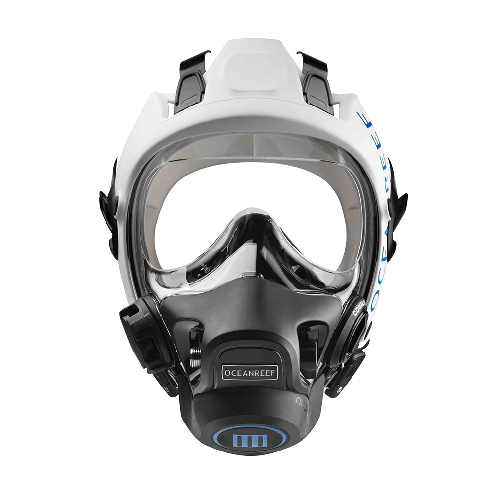 Ocean Reef Neptune III Package with Backpack Mask Front - White
