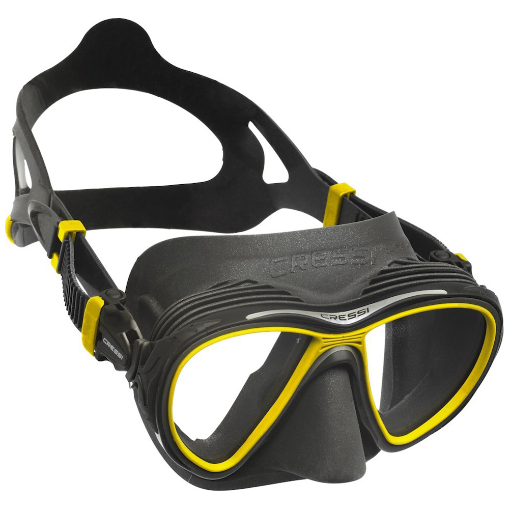 Cressi Quantum Mask, Two Lens - Black/Yellow