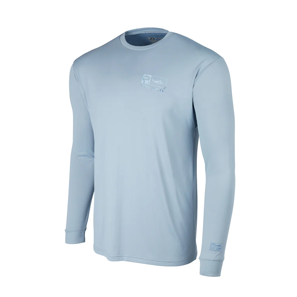 Pelagic Aquatek Icon Longsleeve Shirt - Slate - Front