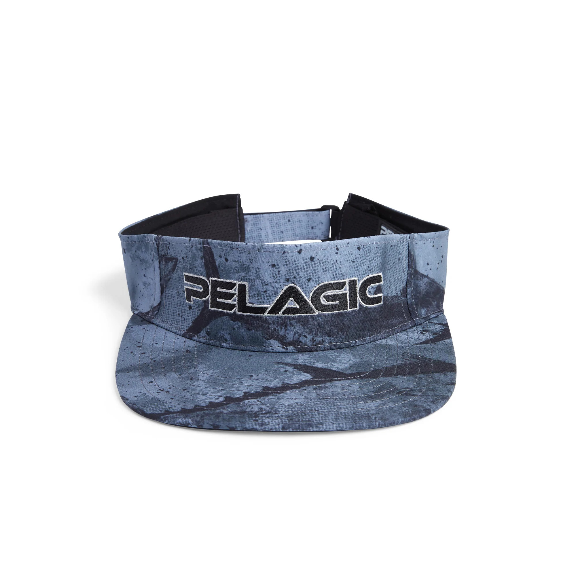 Pelagic Gyotaku Performance Visor Front - Black