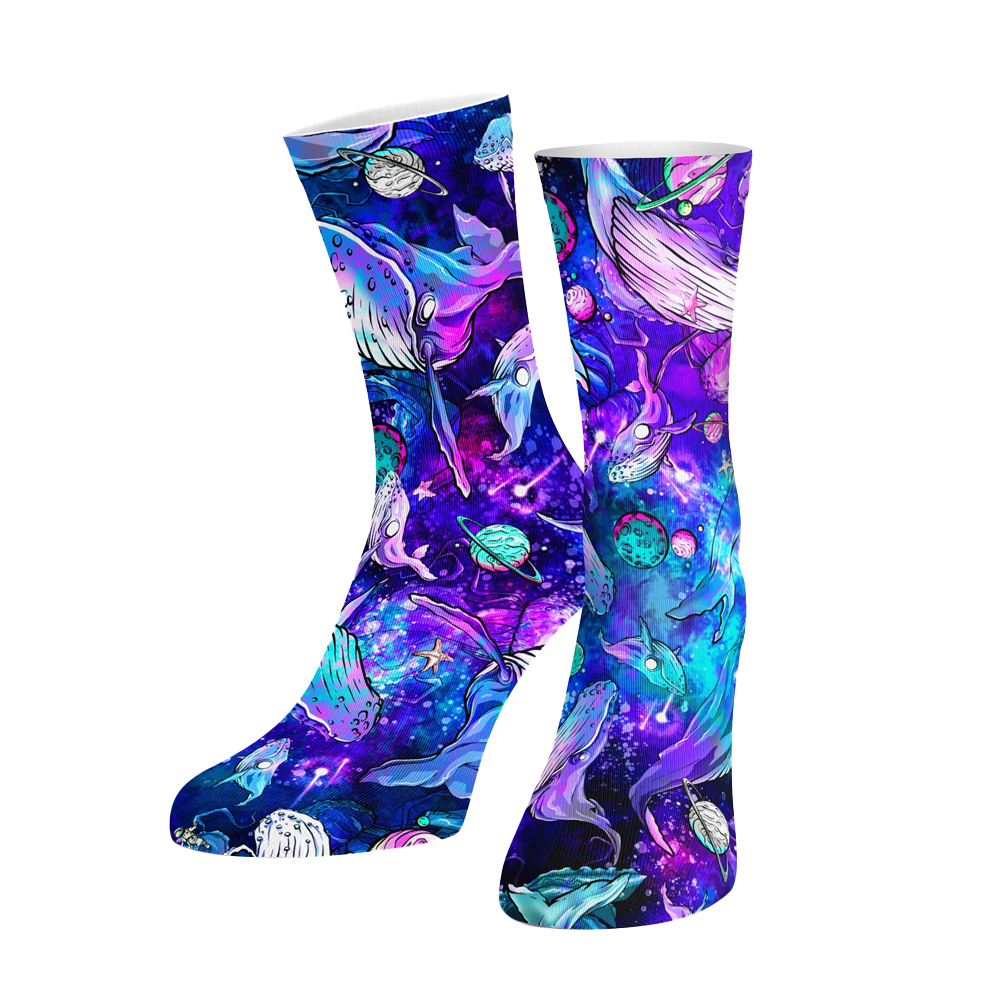 Spacefish Army Dive Socks - Comic Whale