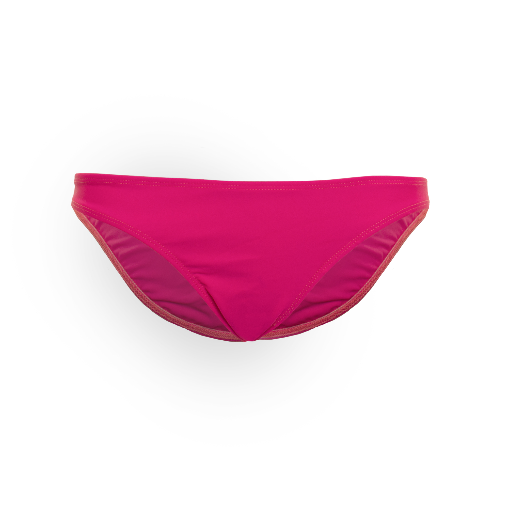 Jelly Swimwear Scrunch Bikini Bottom Neon Pink Front