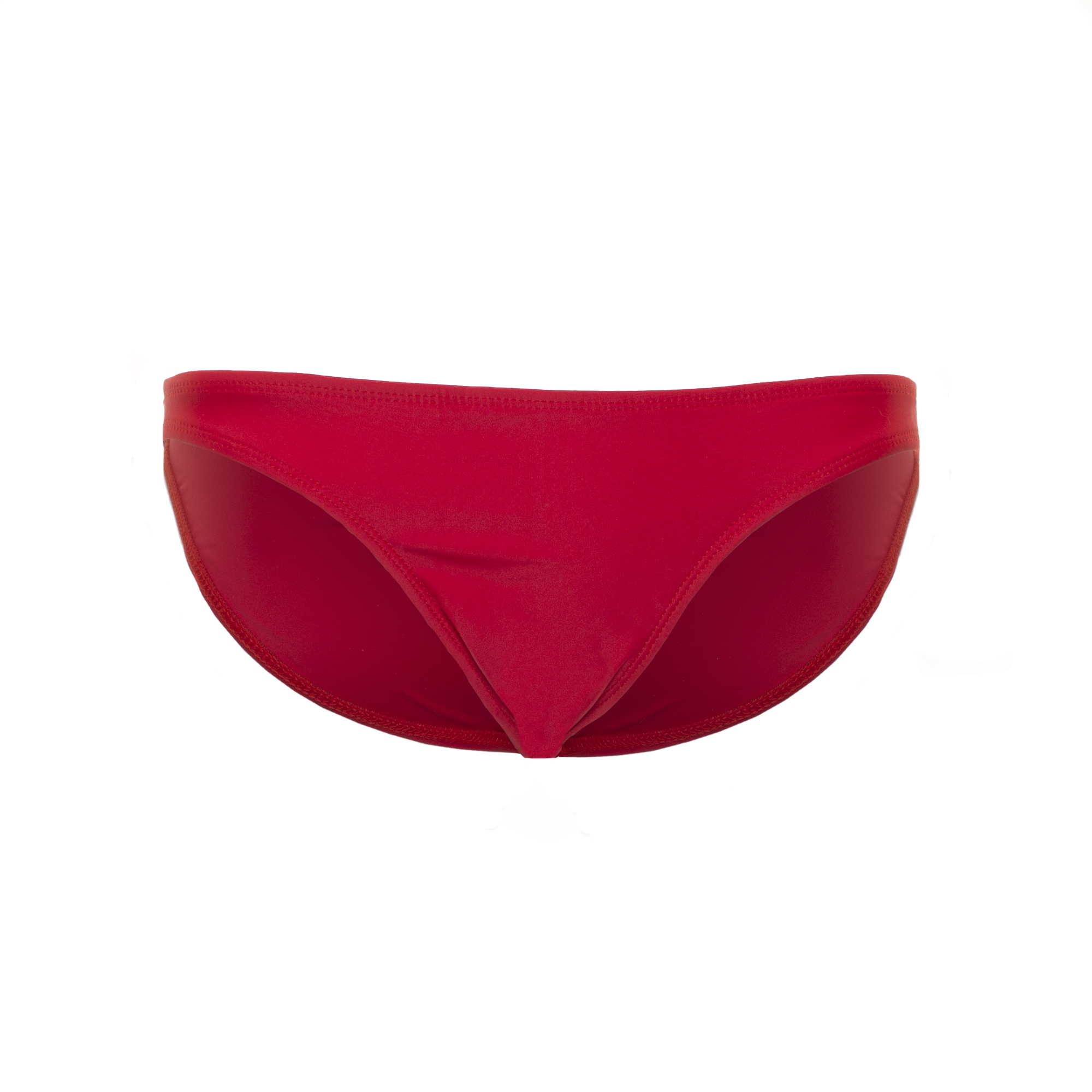 Jelly Swimwear Scrunch Bikini Bottom Red Front