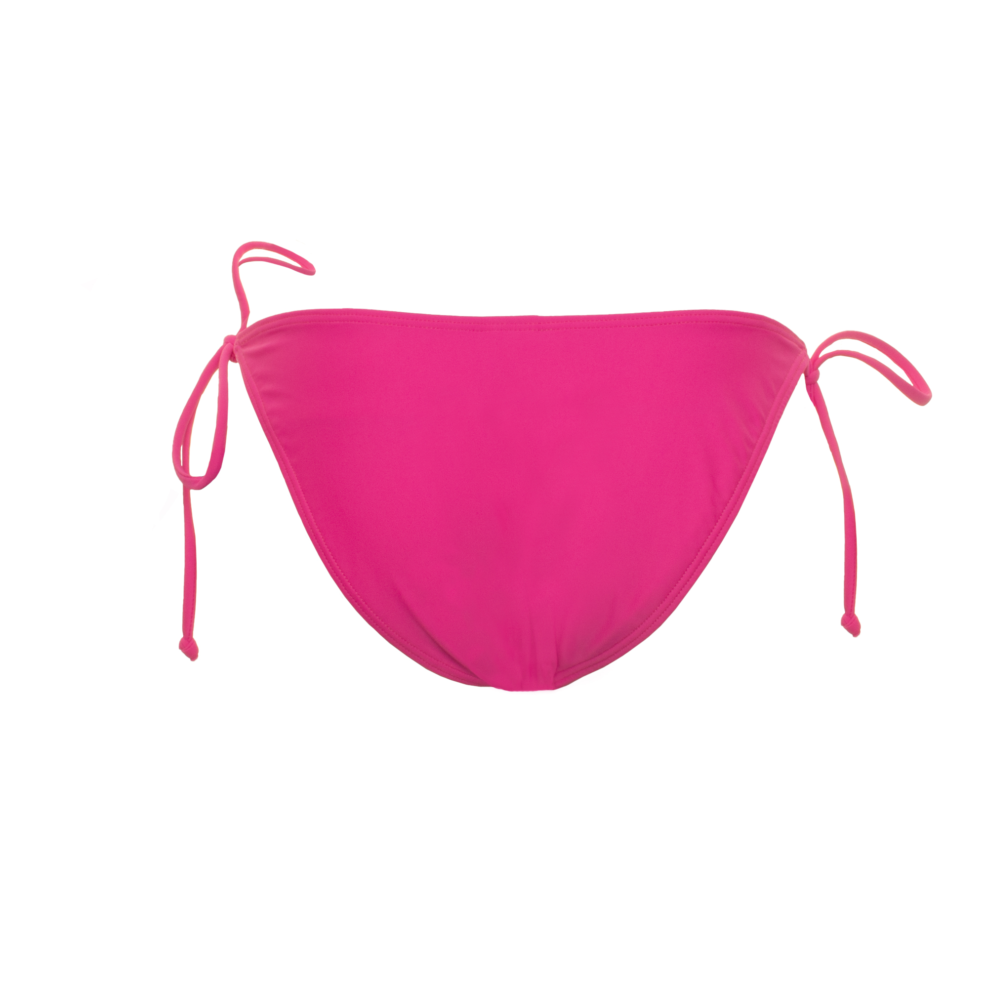 Jelly Swimwear Side-Tie American Style Bikini Bottom Neon Pink Back