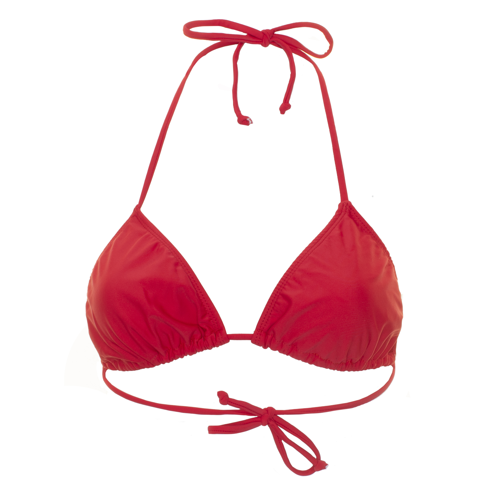 Jelly Swimwear Triangle Bikini Top Red