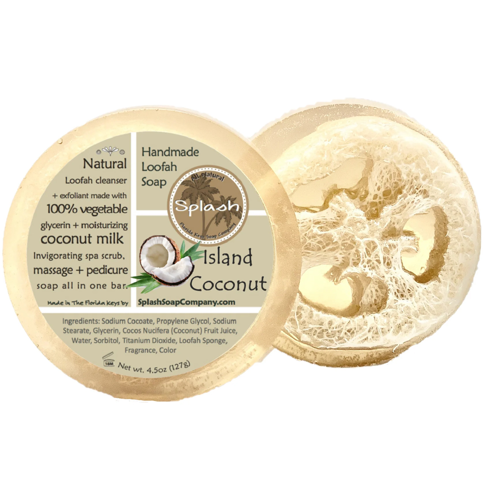 Splash Soap Company Loofah Soap - Island Coconut