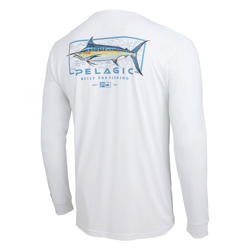 Pelagic T-shirt Mens Medium Blue Short Sleeve Fishing Fish