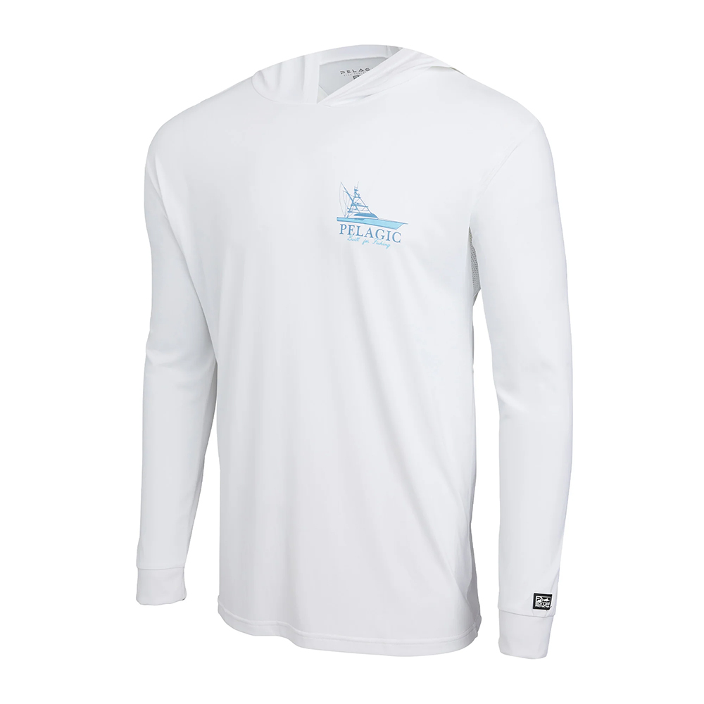 Pelagic Aquatek Good Livin Hooded Long Sleeve Performance Shirt (Men’s) - Front