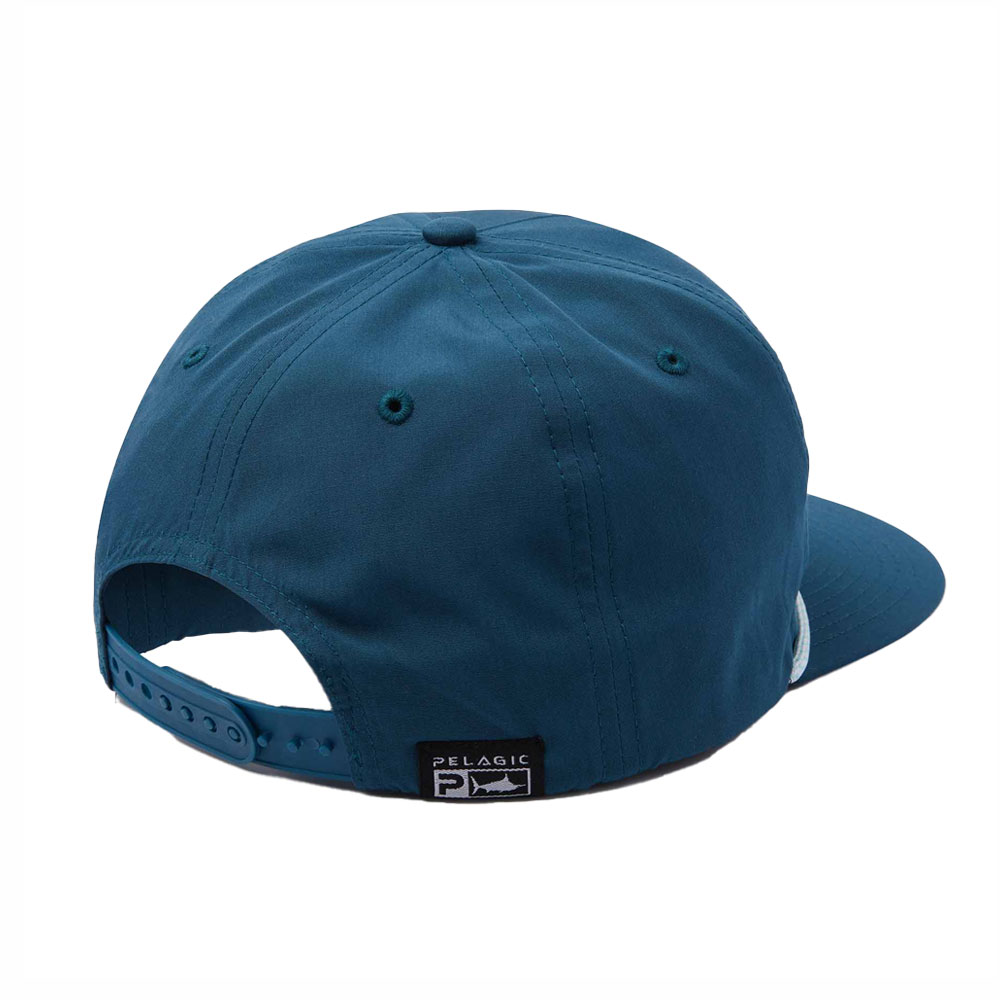 Pelagic Marlin Unstructured Snapback Hat - Blue Back