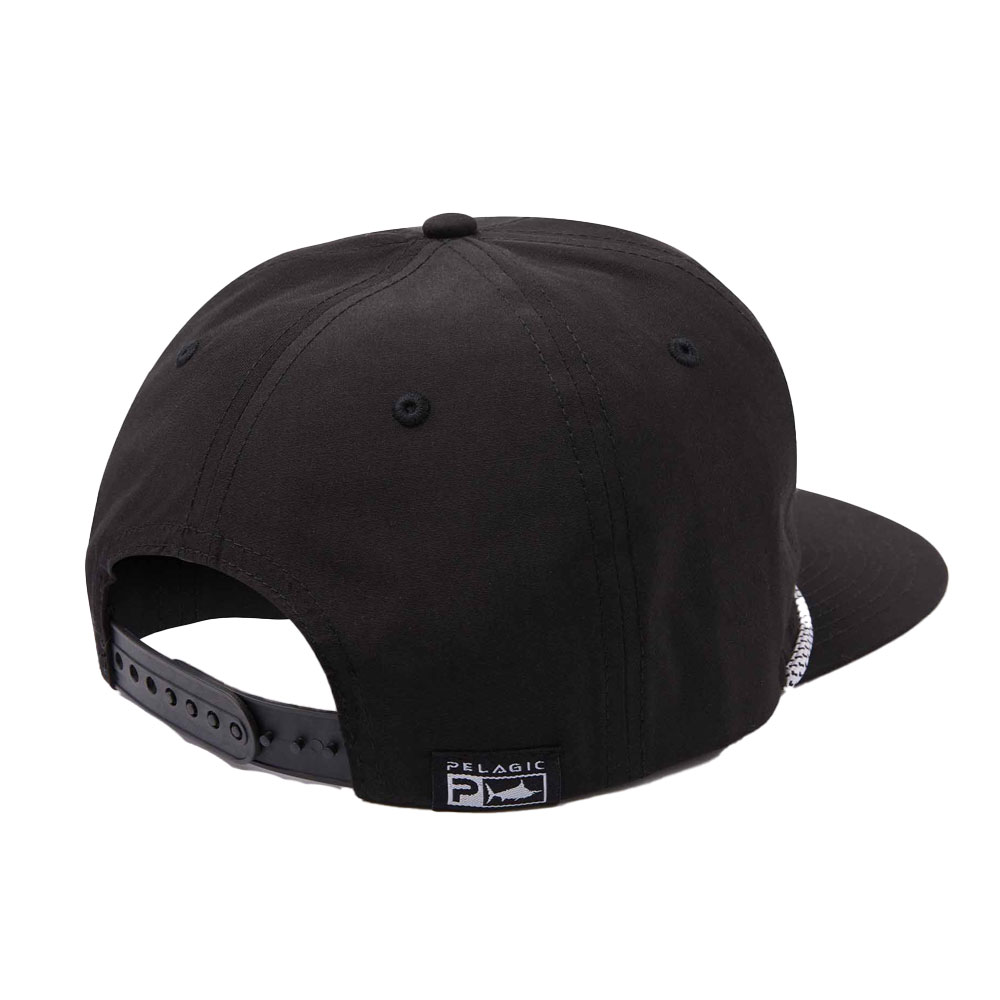 Pelagic Marlin Unstructured Snapback Hat - Black Back