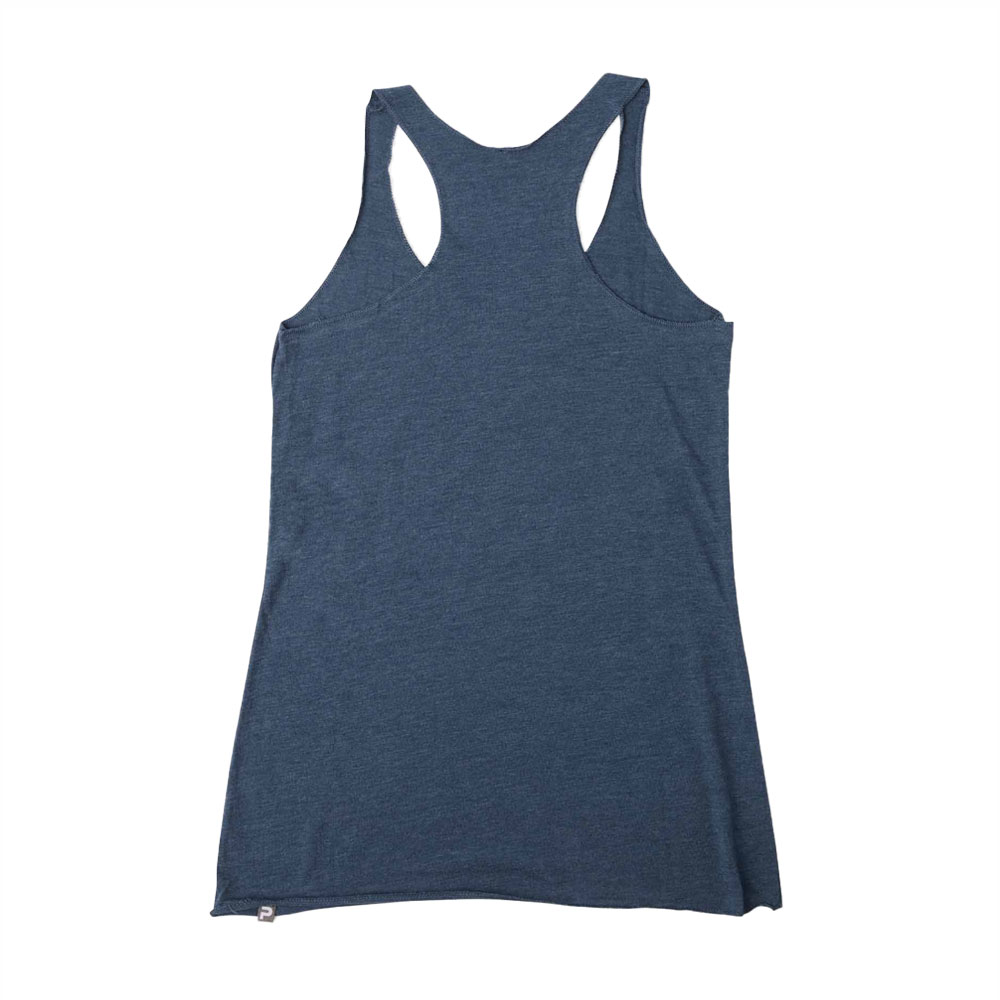 Pelagic Tails Up Premium Tank Top - Smokey Blue Back