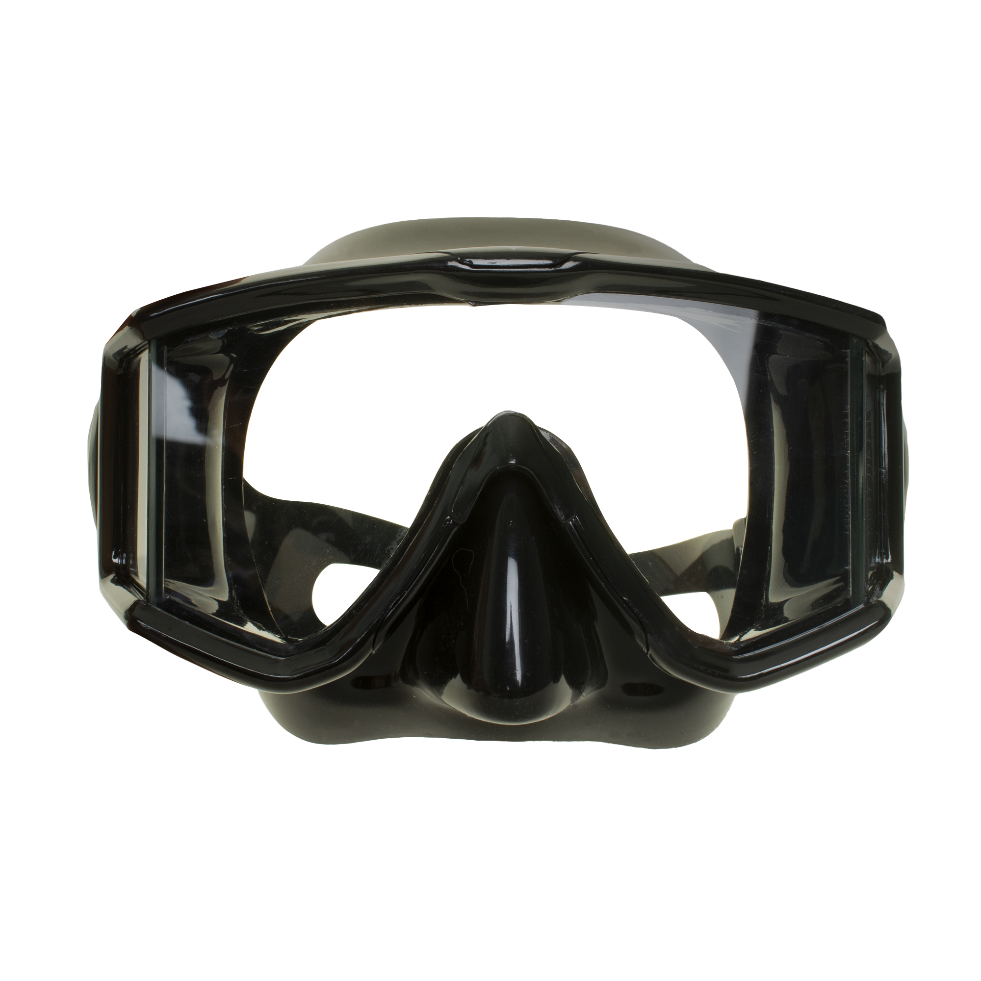 EVO Capri Mask and Snorkel Combo Black Front View