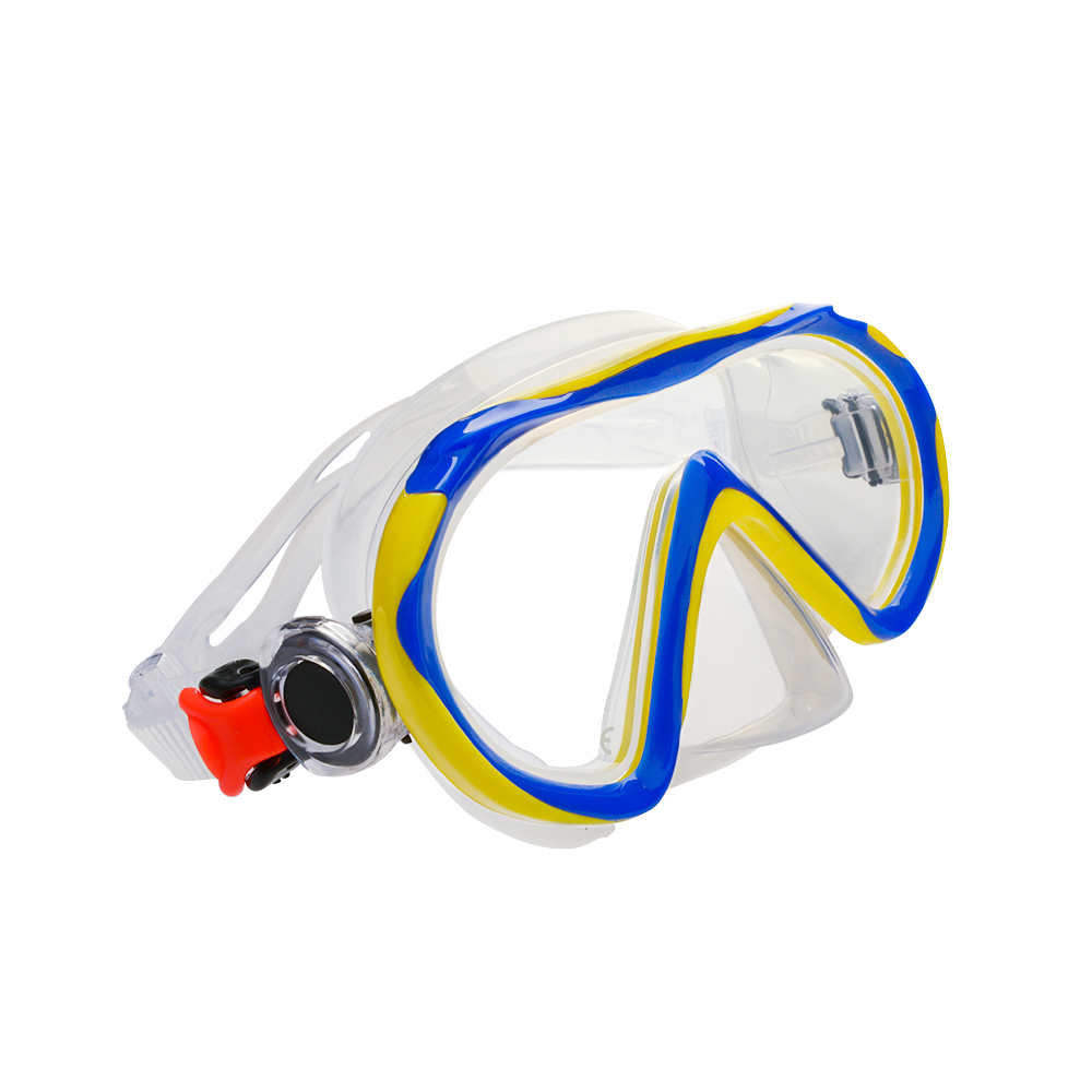 EVO One Snorkel Gear Package (Kid's) - Blue/Yellow Mask Side