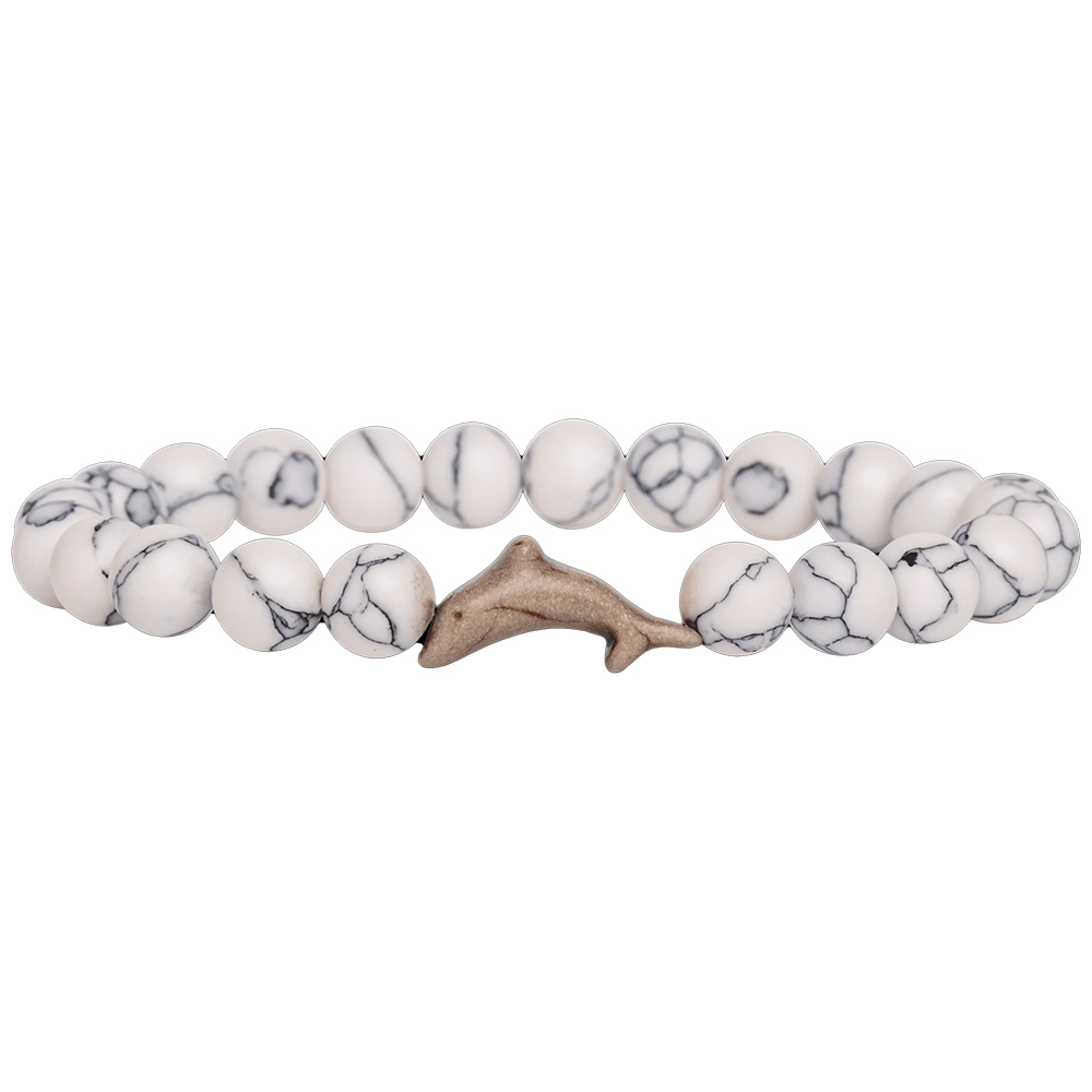 Fahlo Odyssey Bracelet (Dolphin) - White Howlite