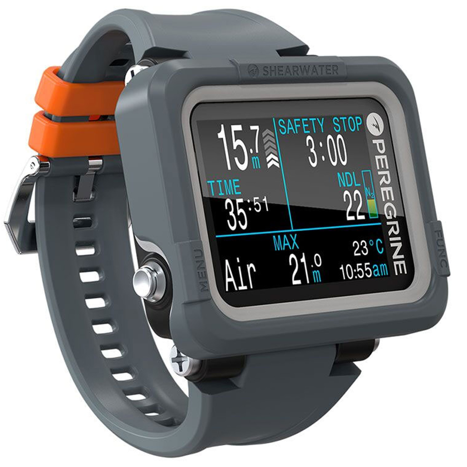 Shearwater Peregrine Wrist Dive Computer - Adventure Edition Dark