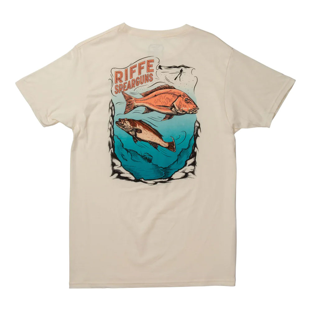 Riffe East Coast Dive Short Sleeve T-Shirt - Back