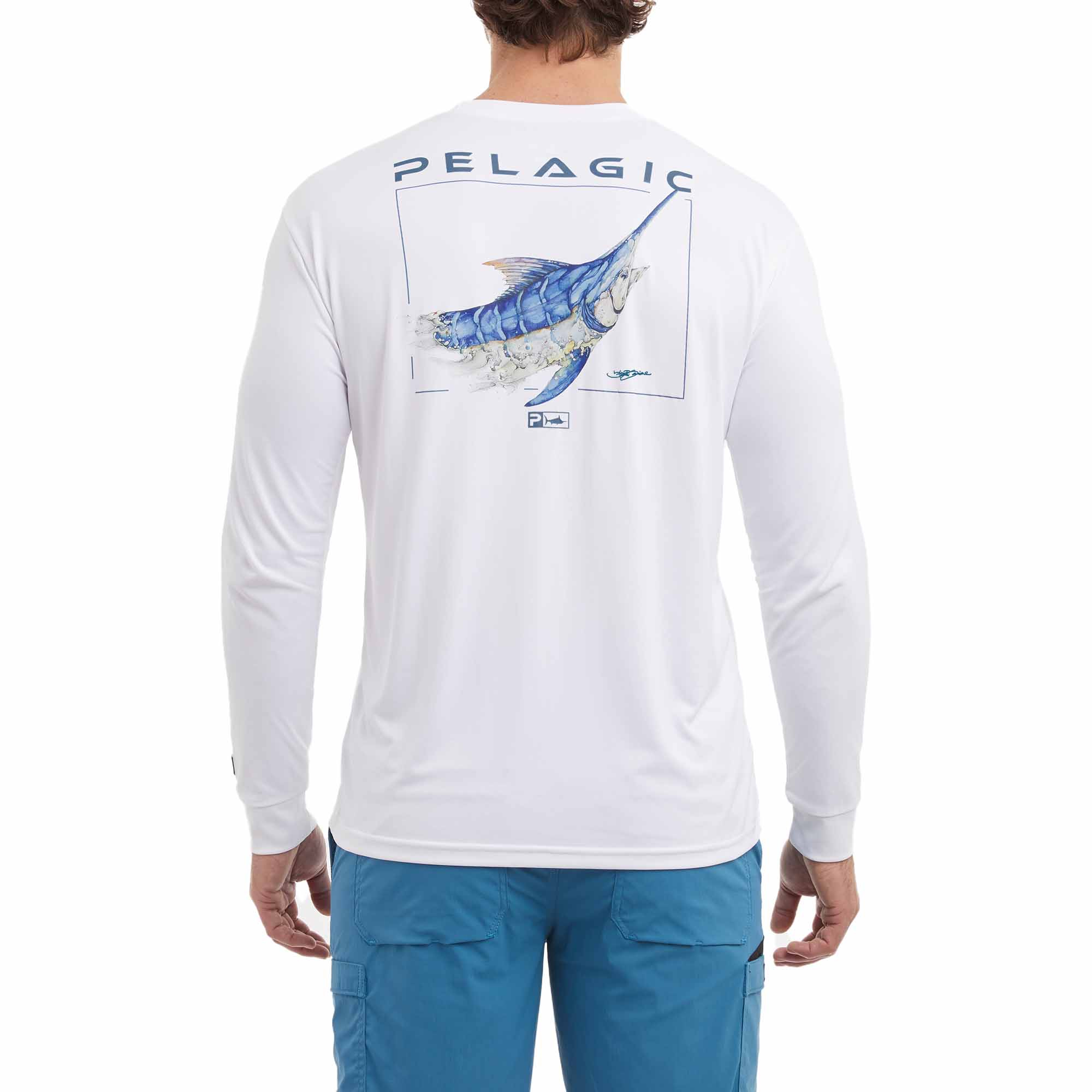 Pelagic Aquatek Marlin Mind Long Sleeve Performance Shirt (Men's)