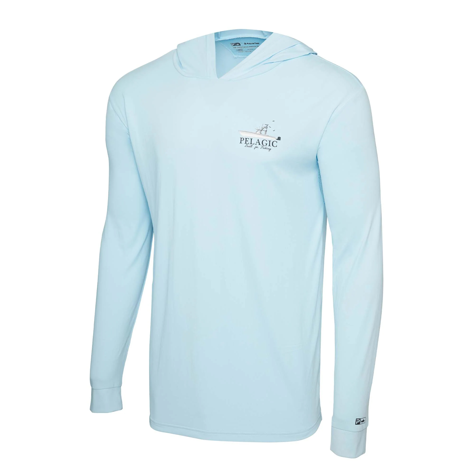 Pelagic Aquatek Long Sleeve Hooded Performance Shirt - Front