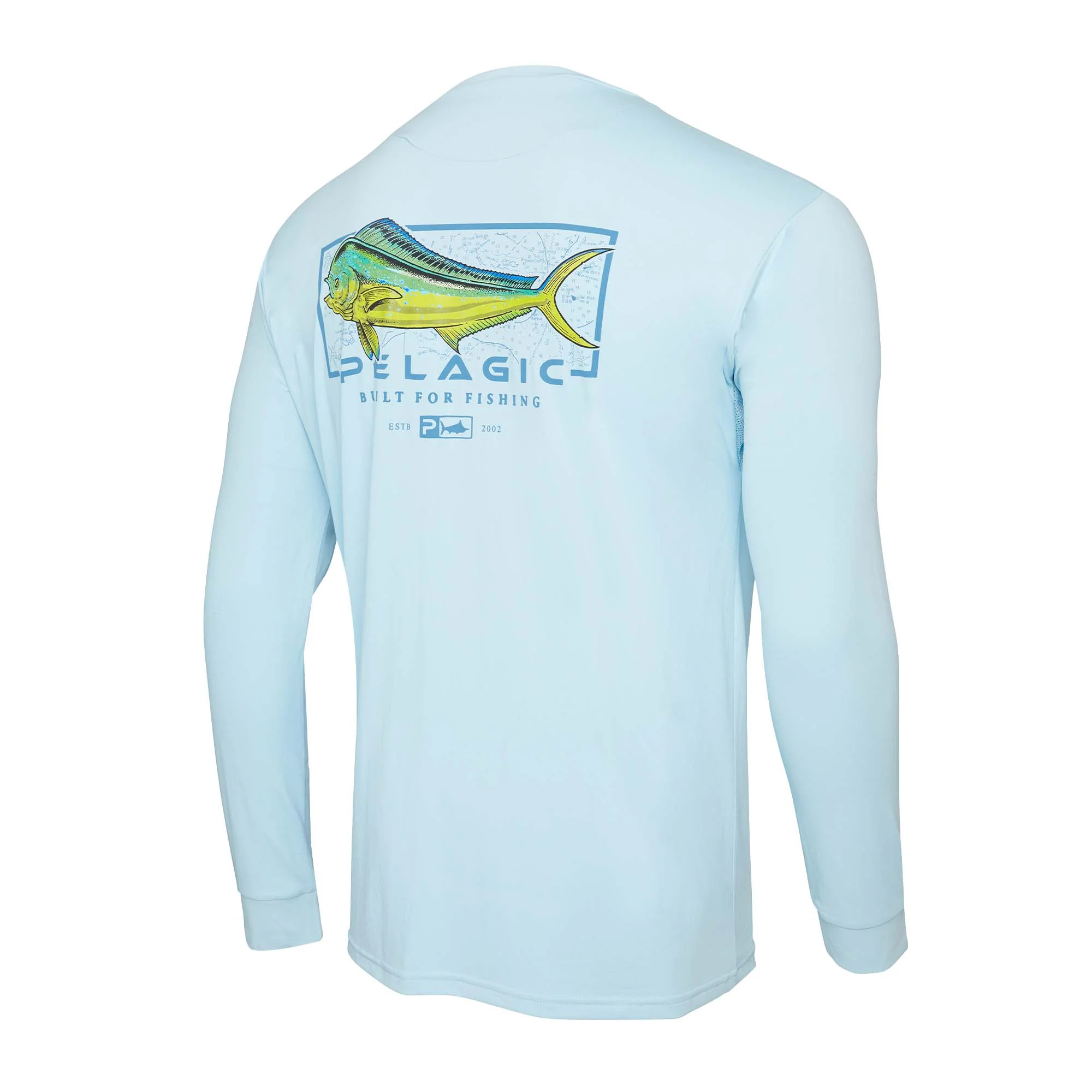 Pelagic Aquatek Mahi Mind Long Sleeve Performance Shirt - Back