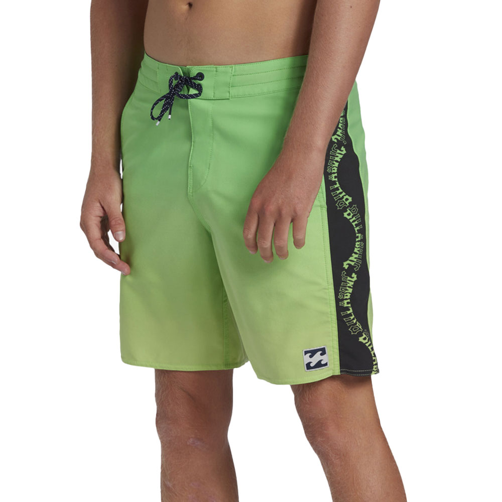 Billabong D Bah Lo Tide 18” Boardshorts (Men’s) - Neon Lime Front