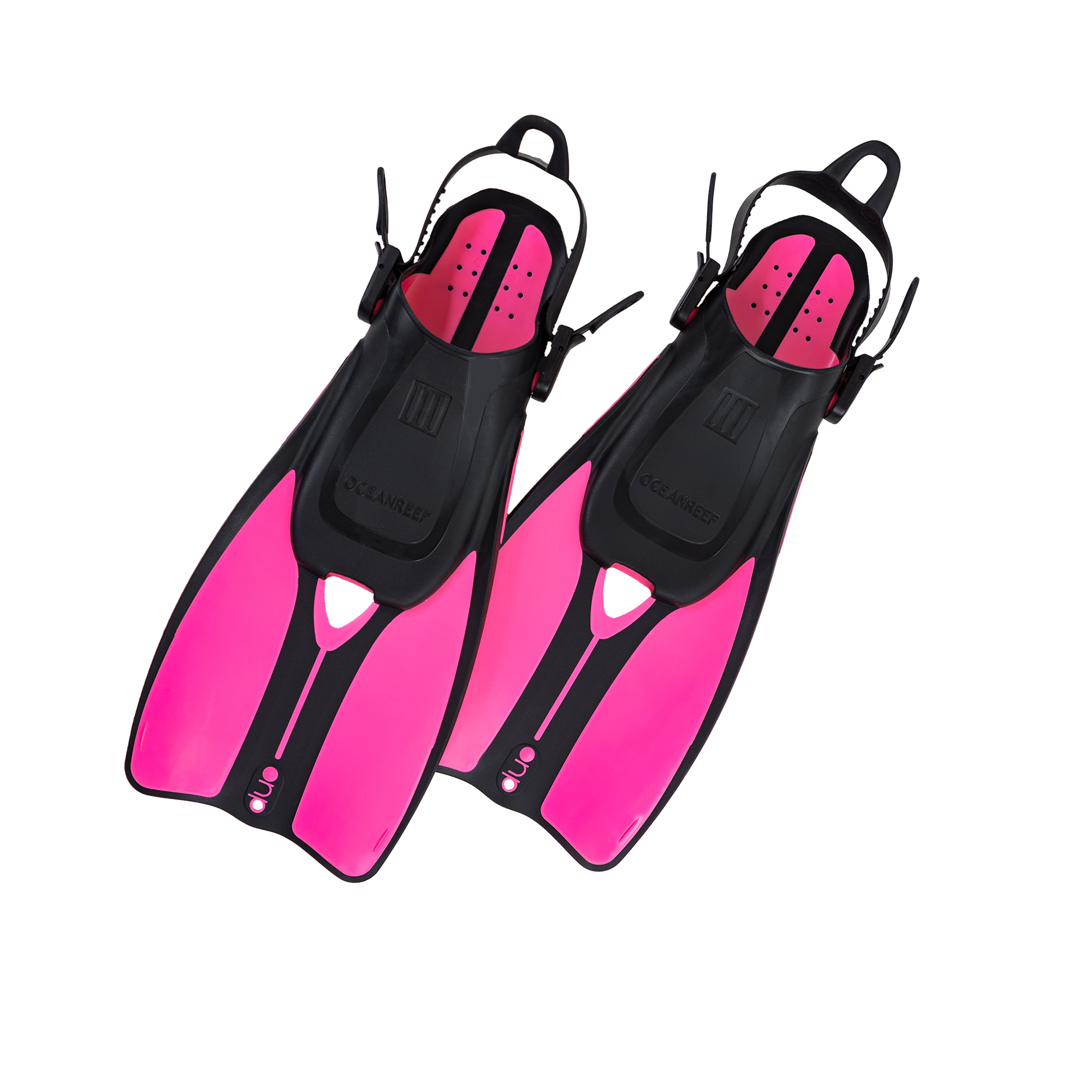Ocean Reef Duo II Open Heel Fins - Pink