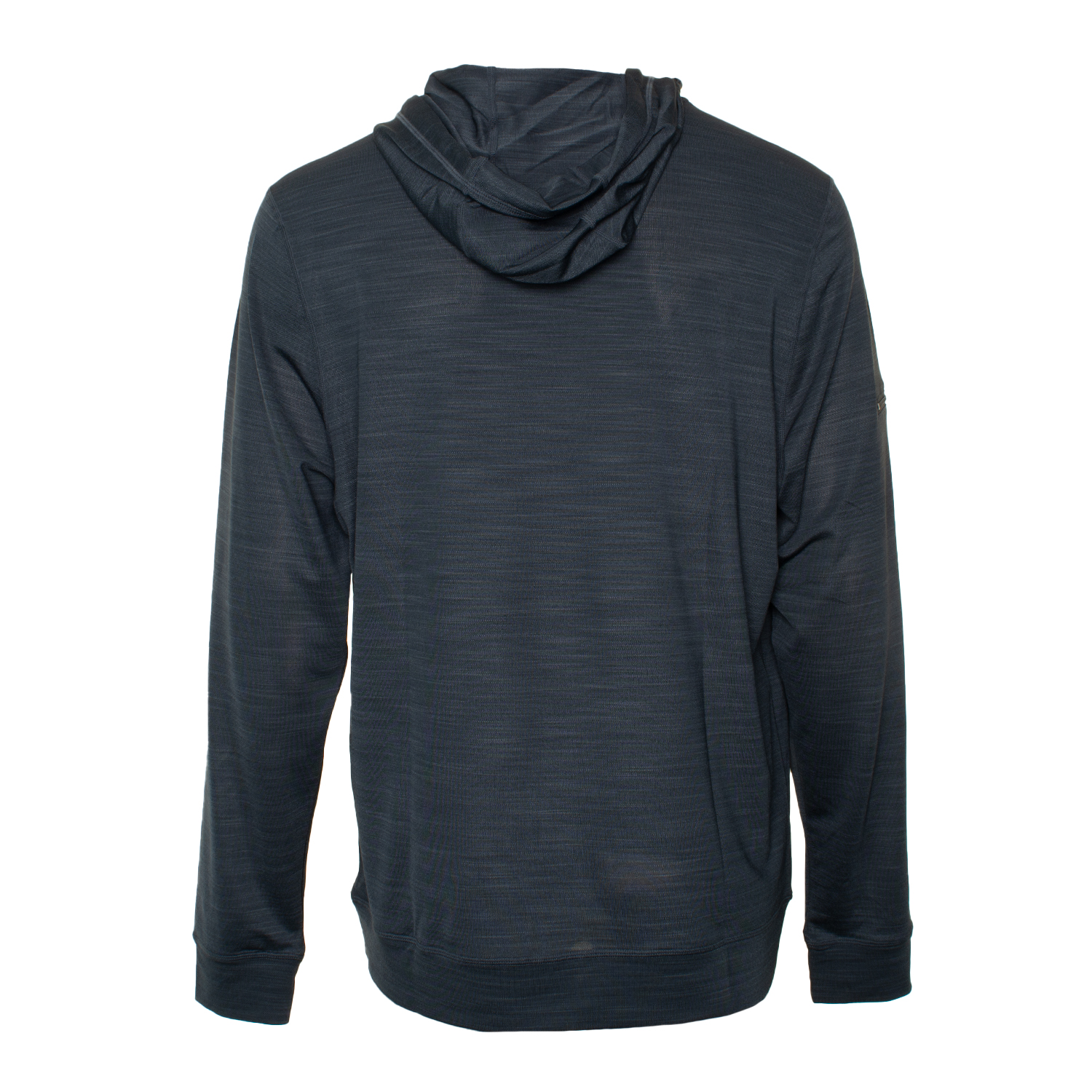 EVO Helm Long Sleeve Performance Hoodie Back Charcoal