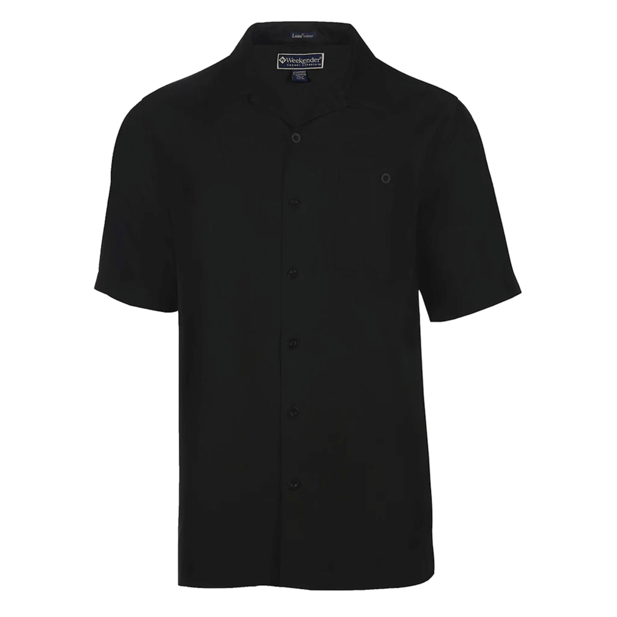 Weekender Old Fashioned Guy Short Sleeve Shirt - Black - Front