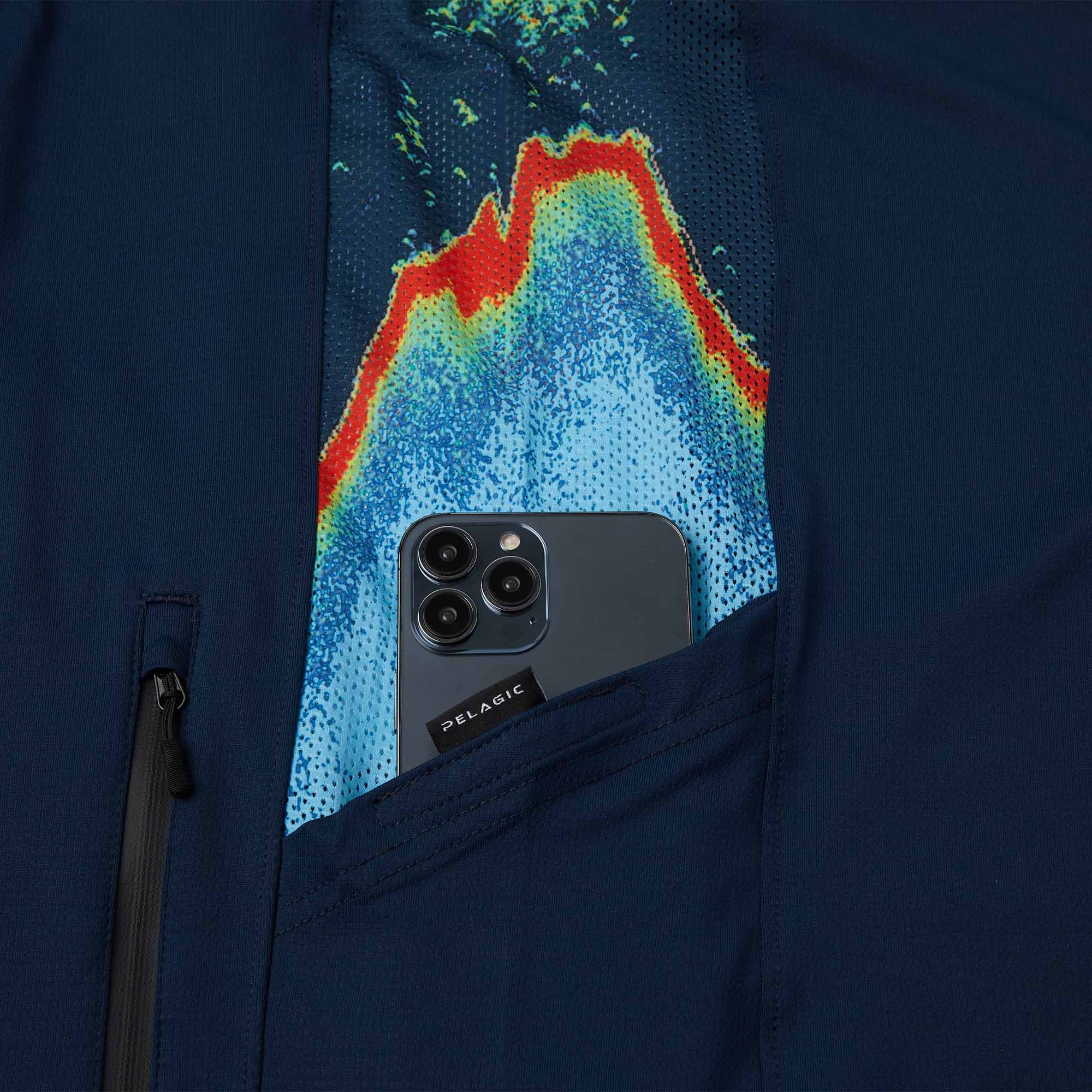 Pelagic Exo-Tech Sonar Hooded Performance Shirt (Men’s) - Pocket