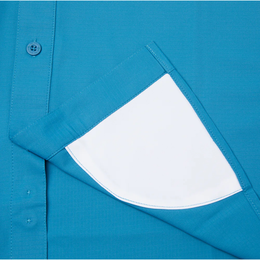 Pelagic Keys Short Sleeve Button Down Performance Shirt (Men’s)